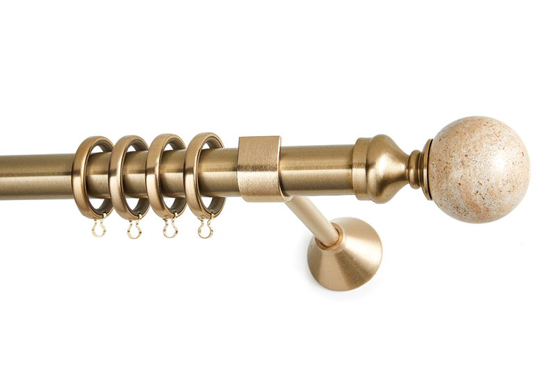 Anartisi Κουρτινόξυλο Φ25 'Marble Collection' Lithos Or